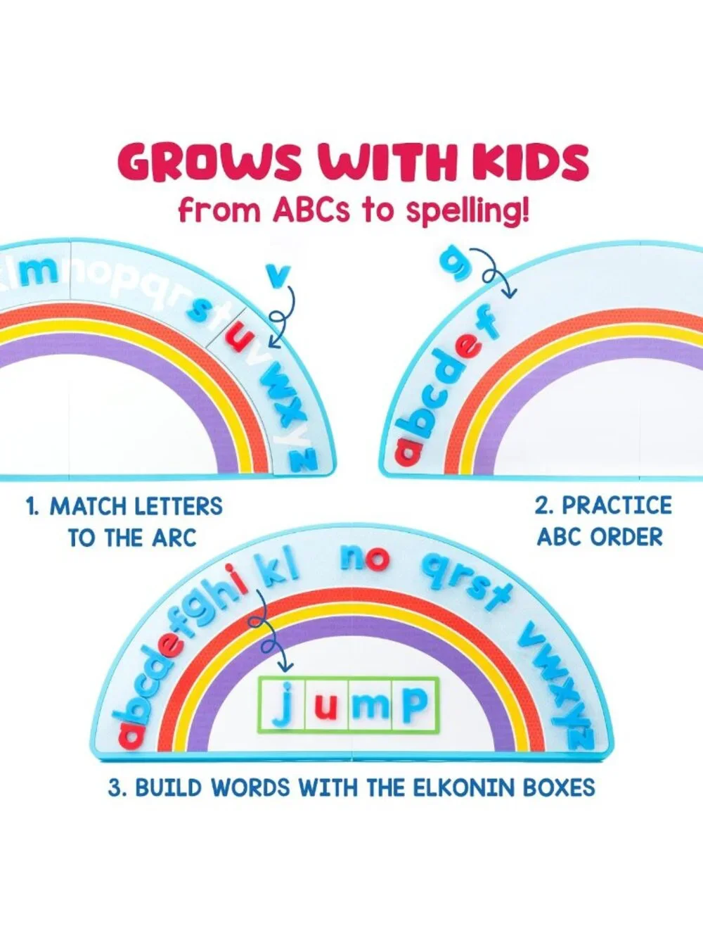 ABC Arc Mat & AlphaMagnets Small Group Set - Fun Learning Activity for Kids